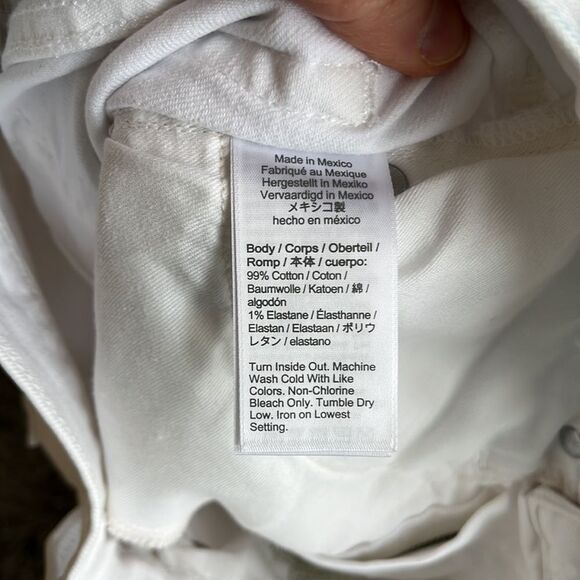 J Crew Full-length slim wide-leg jean in white Size 24‎ - Picture 11 of 11